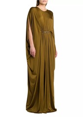 Tom Ford Satin Stretch Jersey Kaftan Gown