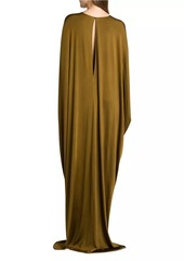 Tom Ford Satin Stretch Jersey Kaftan Gown