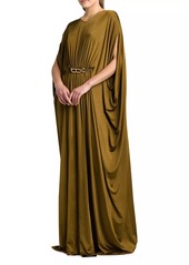 Tom Ford Satin Stretch Jersey Kaftan Gown