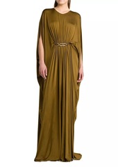 Tom Ford Satin Stretch Jersey Kaftan Gown