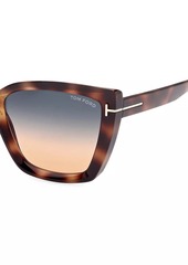 Tom Ford Scarlet 57MM Square Sunglasses