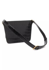 Tom Ford Shiny Croc-Embossed Belt Bag