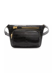 Tom Ford Shiny Croc-Embossed Belt Bag