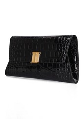 Tom Ford Shiny Croc Embossed Leather Clutch