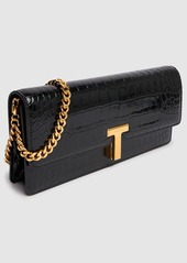 Tom Ford Shiny Embossed Leather Clutch