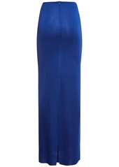 Tom Ford Shiny Viscose Knit Midi Skirt