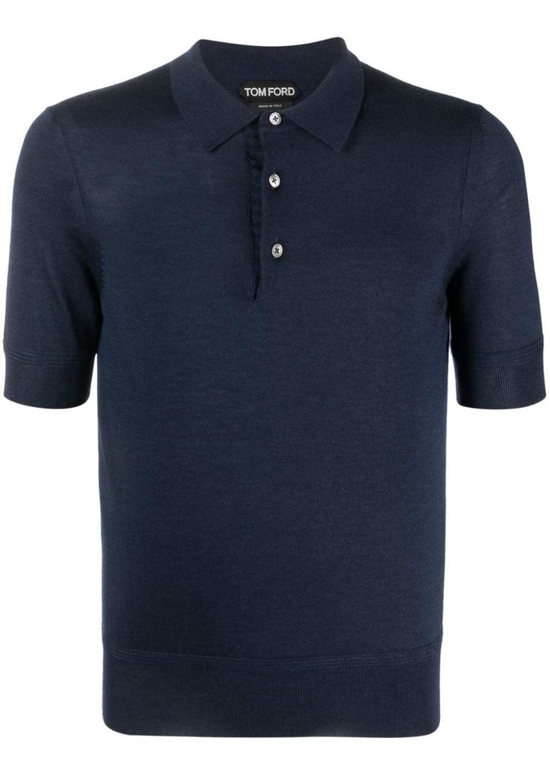 Tom Ford short-sleeve knitted polo shirt