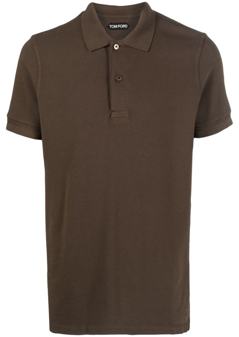 Tom Ford short-sleeved cotton polo shirt