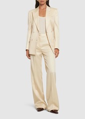 Tom Ford Silk & Wool Twill Bootcut Pants