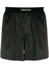 Tom Ford logo-waistband silk boxers