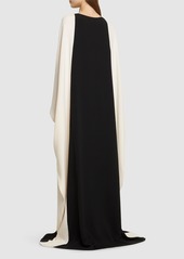 Tom Ford Silk Georgette Bat Sleeve Long Dress