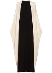 Tom Ford Silk Georgette Bat Sleeve Long Dress