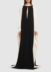 Tom Ford Silk Georgette Bat Sleeve Long Dress