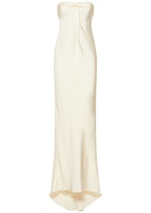 Tom Ford Silk Maroccaine Strapless Column Gown