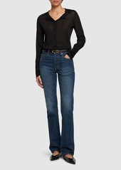 Tom Ford Stonewashed Denim Midrise Straight Jeans