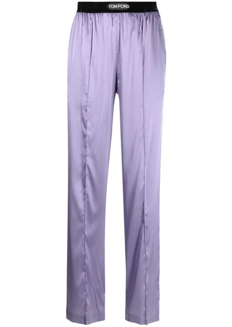 Tom Ford straight-leg silk trousers