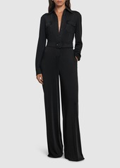 Tom Ford Stretch Satin Long Jumpsuit