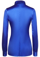 Tom Ford Stretch Silk Satin Fitted Shirt