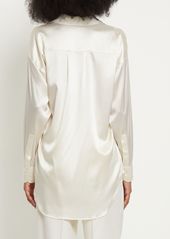 Tom Ford Stretch Silk Satin Relaxed Fit Shirt