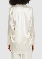 Tom Ford Stretch Silk Satin Relaxed Fit Shirt