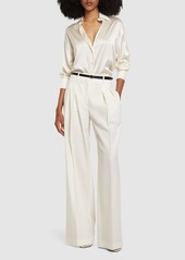 Tom Ford Stretch Silk Satin Relaxed Fit Shirt