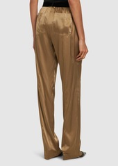 Tom Ford Stretch Silk Satin Straight Pants