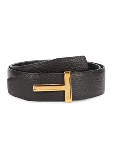Tom Ford T Buckle Reversible Leather Belt