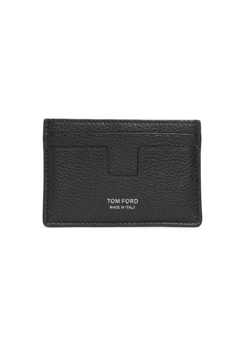 Tom Ford T Line Grain Leather Card Holder