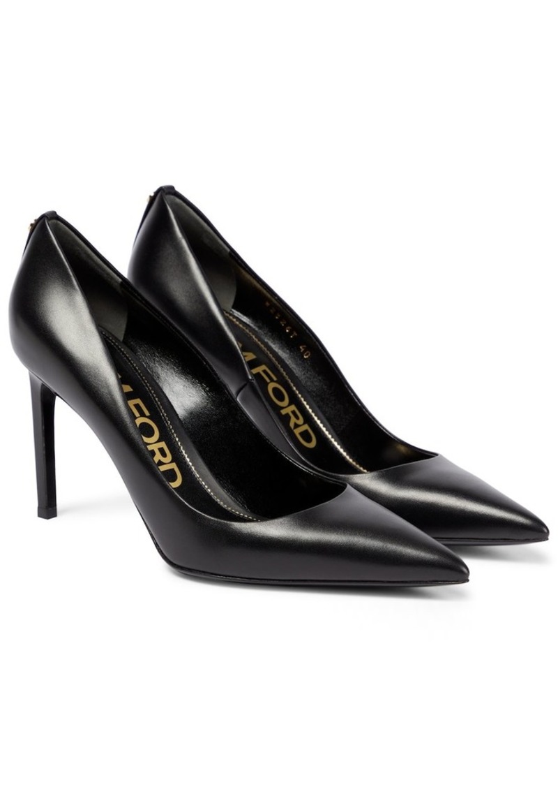 Tom Ford T Screw 85 leather pumps