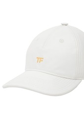 Tom Ford Tf Cotton Canvas & Leather Baseball Cap