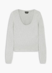 TOM FORD - Brushed mohair-blend sweater - Gray - M