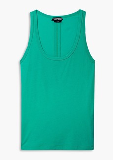TOM FORD - Cotton jersey tank - Green - IT 44