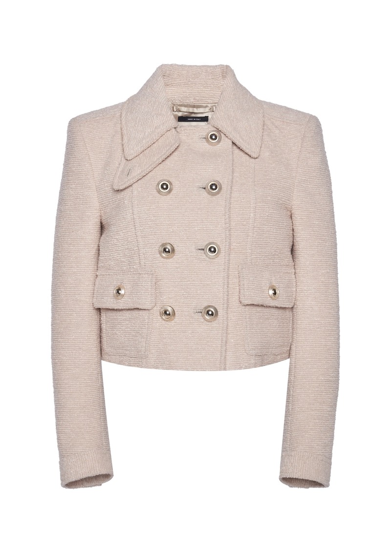 Tom Ford - Double-Breasted Wool-Bouclé Jacket - Nude - IT 42 - Moda Operandi