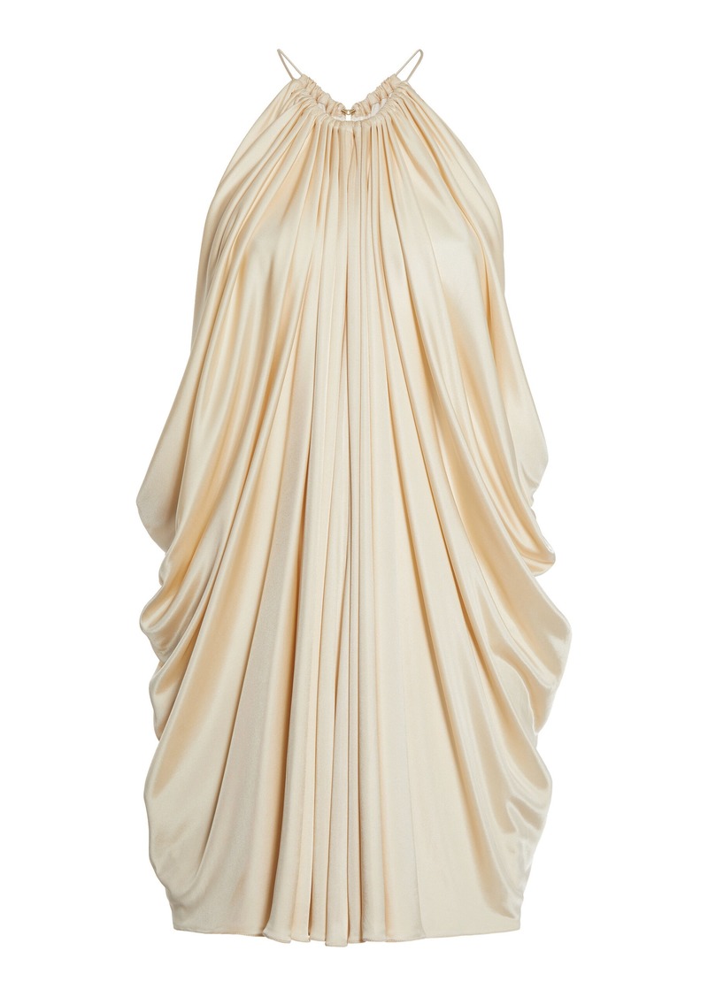 Tom Ford - Draped Halterneck Mini Dress - Off-White - IT 38 - Moda Operandi