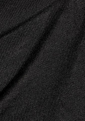 TOM FORD - One-shoulder cashmere and silk-blend blend midi dress - Black - XS