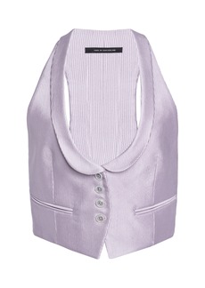 Tom Ford - Racerback Silk-Blend Waistcoat - Purple - IT 36 - Moda Operandi