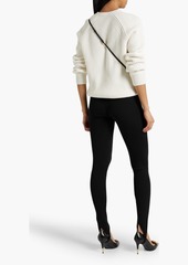 TOM FORD - Ribbed cashmere-blend stirrup leggings - Black - XS