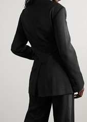 TOM FORD - Satin-trimmed grain de poudre wool blazer - Black - IT 44