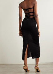 TOM FORD - Strapless cutout embellished knitted gown - Black - XXS