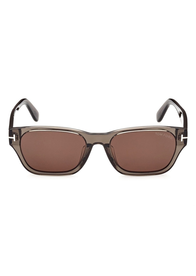TOM FORD 54mm Square Sunglasses in Grey /Brown at Nordstrom Rack