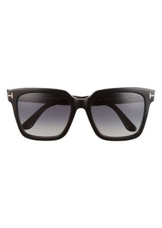 TOM FORD Selby 55mm Square Sunglasses