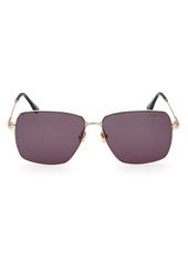 TOM FORD 58mm Square Sunglasses in Shiny Deep Gold /Smoke at Nordstrom Rack