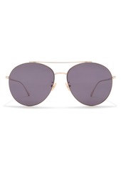 TOM FORD 61mm Round Sunglasses in Shiny Rose Gold /Smoke at Nordstrom Rack