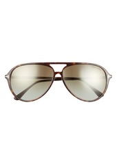 TOM FORD Samson 62mm Gradient Oversize Aviator Sunglasses