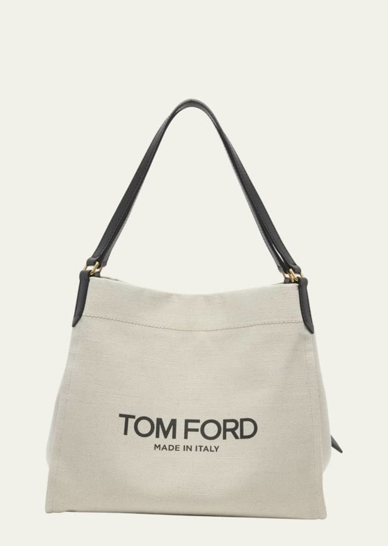 TOM FORD Amalfi Large Tote in Canvas