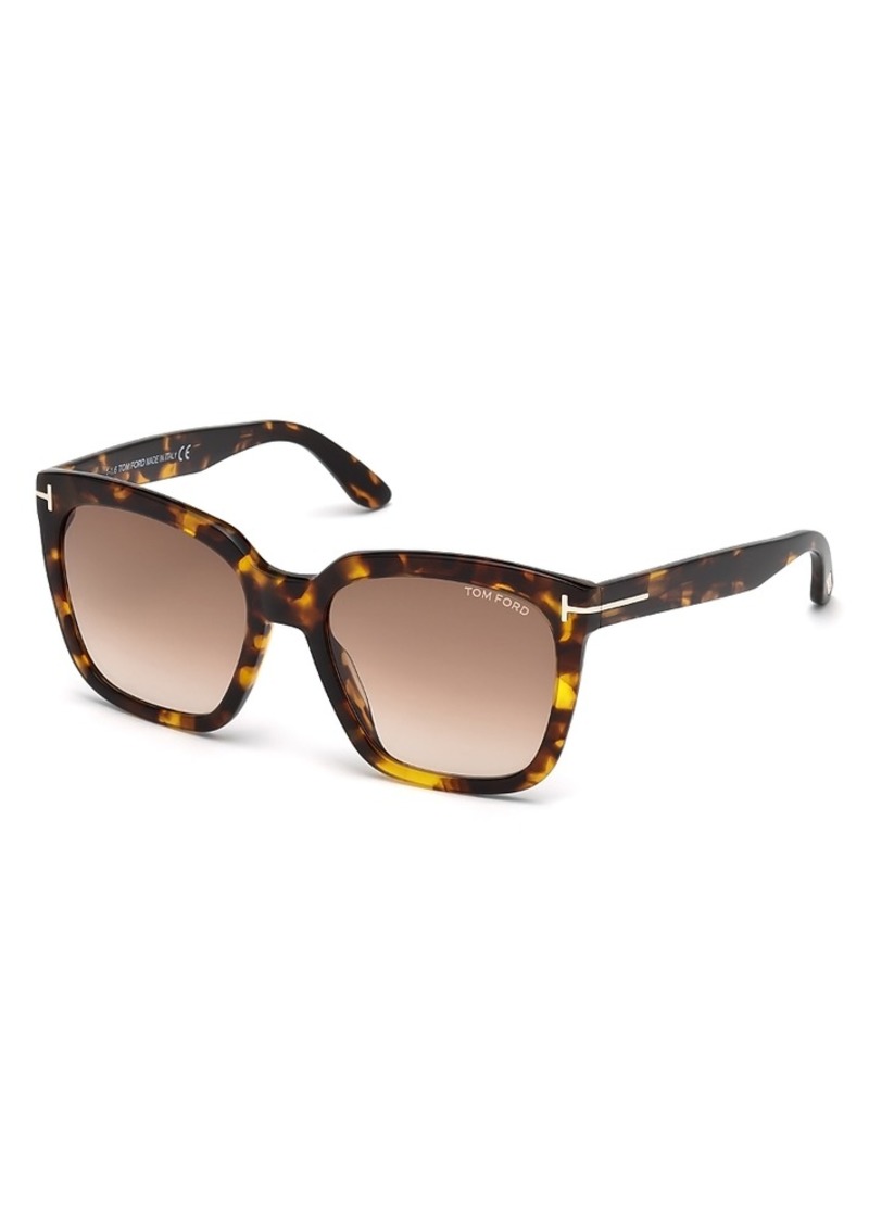 Tom Ford Amarra Geometric Sunglasses, 55mm