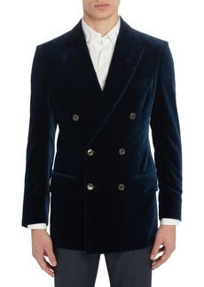 TOM FORD Atticus Double Breasted Velveteen Cocktail Jacket