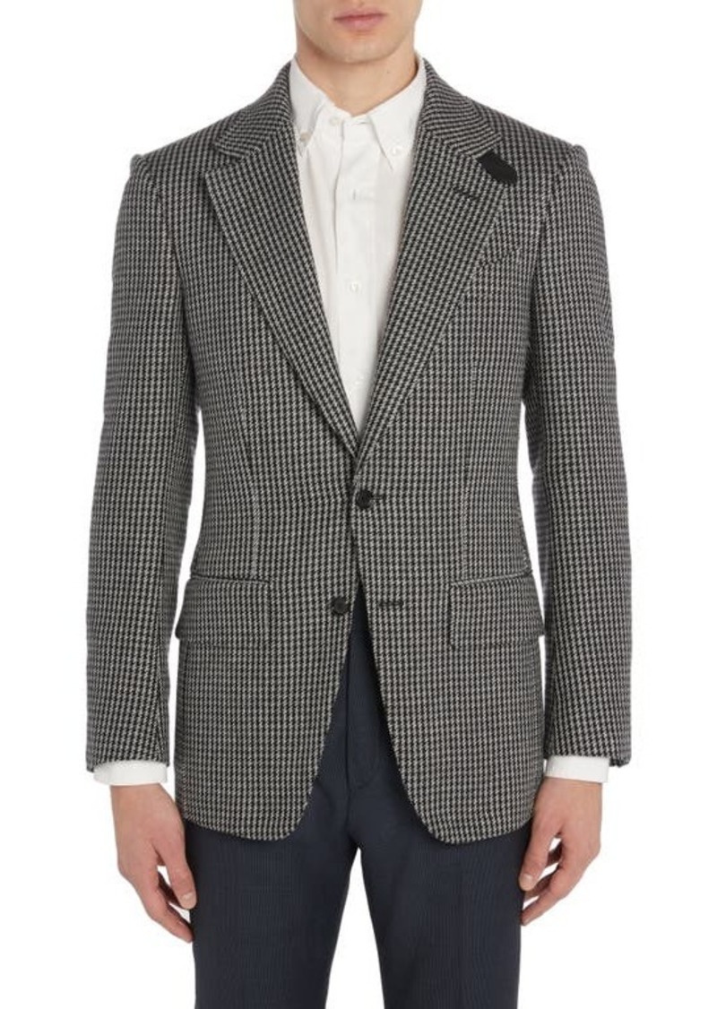 TOM FORD Atticus Houndstooth Wool Blend Sport Coat