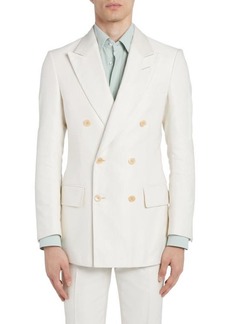 TOM FORD Attitucus Double Breasted Cotton & Silk Sport Coat