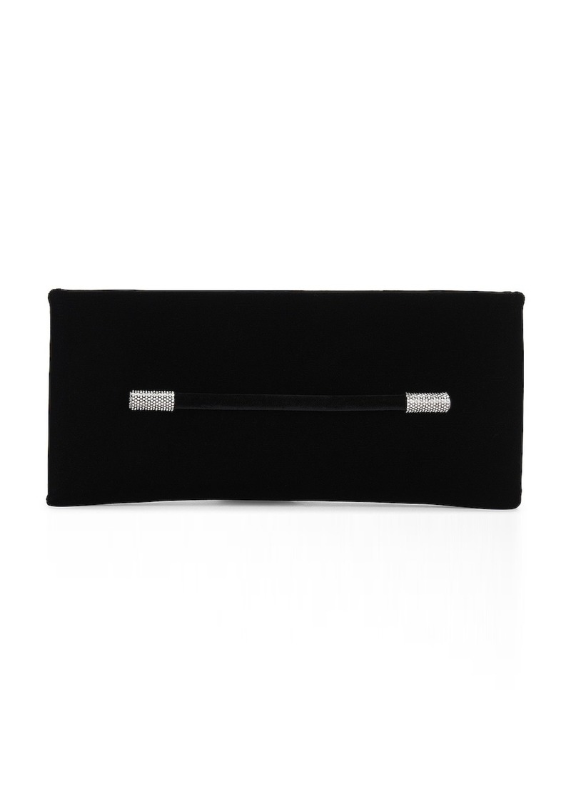 TOM FORD Ava Crystal Velvet Clutch